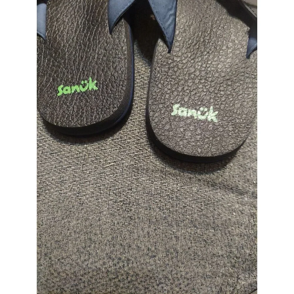 Sanuk Beer Cozy Coaster Mens 9‎ Comfort Flip Flop Sandals Beach Summer Casual